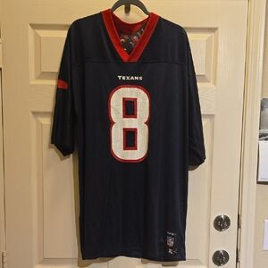 Reebok Dark Blue and Red Football Jersey